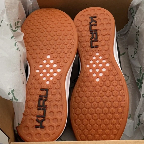 Kuru ATOM Jet Black & white Sneakers size 10 Wide - Picture 8 of 9